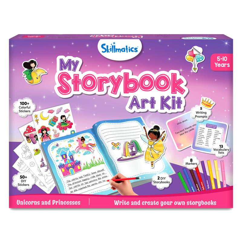 Skillmatics Storybook Art Kit - DIY Craft & Writing Kit with 300+ Stickers, Scrapbooking & Journal Activity, Gifts for Kids Ages 5 to 10