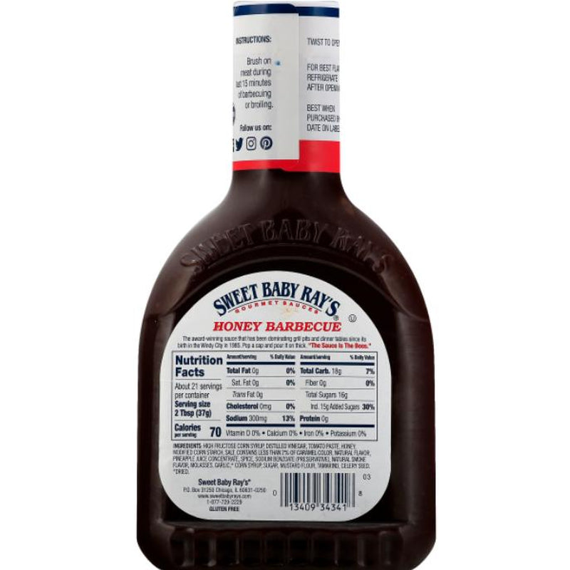 Sweet Baby Ray'S Barbecue Sauce - Honey