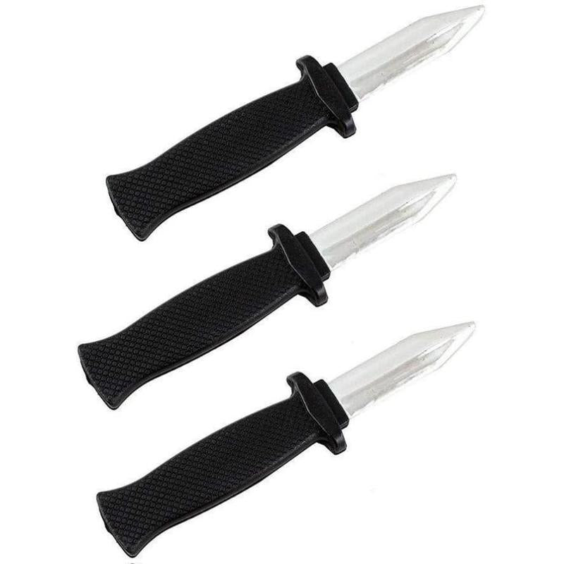 3 Pcs Retractable Knife Disappear Blade Trick Fake Dagger Joke Prank Props Halloween Gag Magic Toy