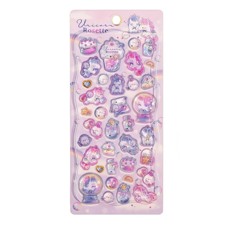 3D Puffy Cartoon Animal Stickers Pack Cute Decorative for Journals, Planners, Scrapbooks, Phone Cases, Water Bottles, Laptops & Stationery (US Stock)