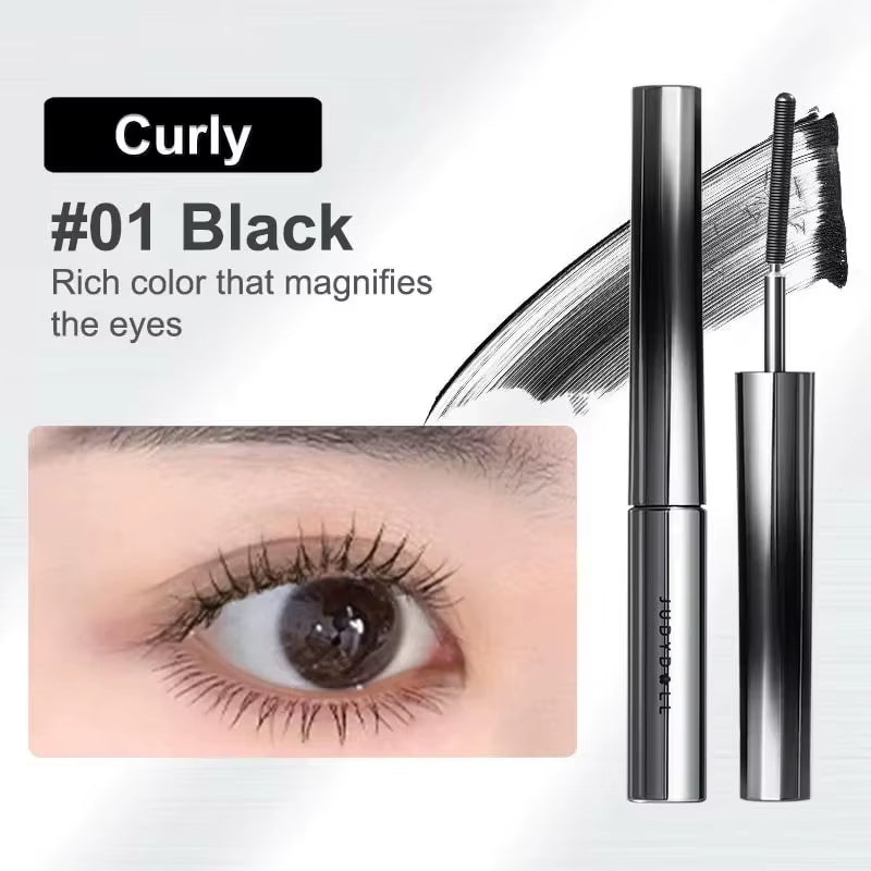 3D Curling Eyelash Iron Mascara, Black & Brown, Curling & Lengthening, Long-Lasting Formula, Waterproof, Smudge-Proof