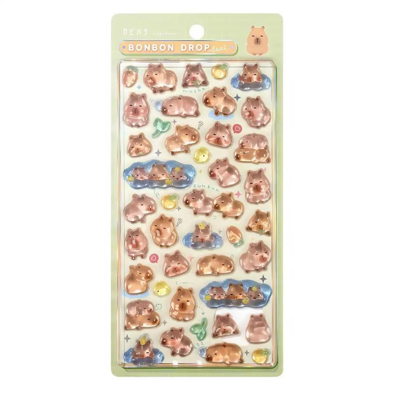 3D Puffy Cartoon Animal Stickers Pack Cute Decorative for Journals, Planners, Scrapbooks, Phone Cases, Water Bottles, Laptops & Stationery (US Stock)