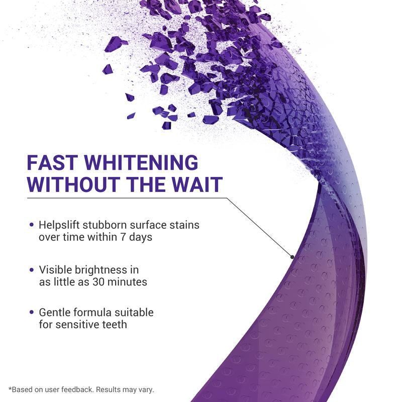 CEELIKE Purple Teeth Whitening Strips with Free Cheek Retractor - 7/21 Whitening Sessions -Nano-Hydroxyapatite Safe for Enamel - Non Sensitive Teeth Whitening - Peroxide-Free