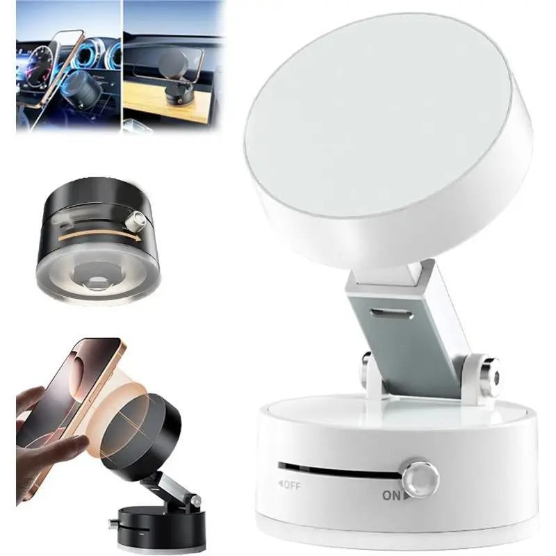 Car Vacuum Suction Phone Holder Desktop Suction Cup Magnetic New Foldable Telescopic Portable Stand Outdoor Universal