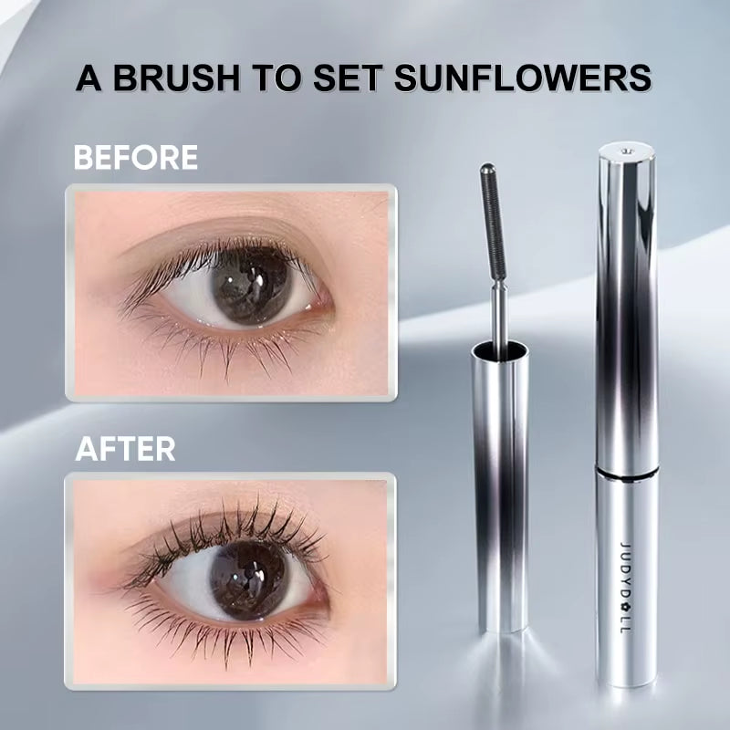 3D Curling Eyelash Iron Mascara, Black & Brown, Curling & Lengthening, Long-Lasting Formula, Waterproof, Smudge-Proof