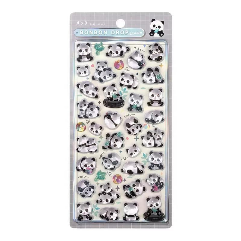 3D Puffy Cartoon Animal Stickers Pack Cute Decorative for Journals, Planners, Scrapbooks, Phone Cases, Water Bottles, Laptops & Stationery (US Stock)