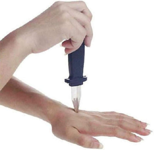 3 Pcs Retractable Knife Disappear Blade Trick Fake Dagger Joke Prank Props Halloween Gag Magic Toy