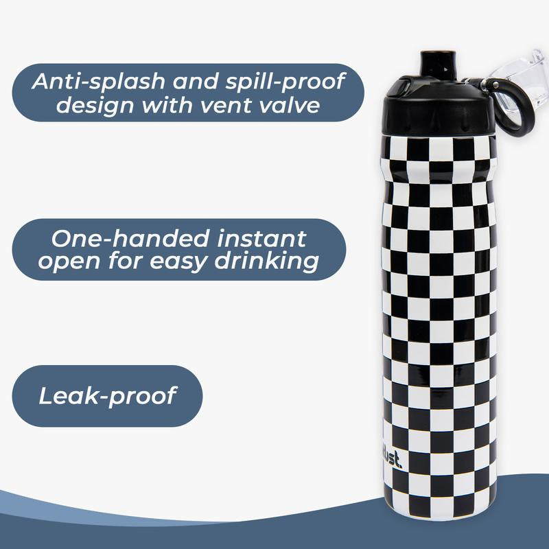 ATLIST Lightweight Stainless Bike Water Bottle 25Oz High Flow Cycling Sports Squeeze Bottle for Active Lifestyles