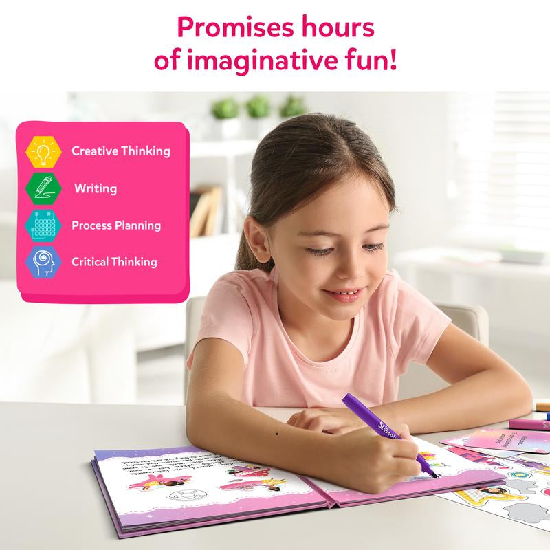 Skillmatics Storybook Art Kit - DIY Craft & Writing Kit with 300+ Stickers, Scrapbooking & Journal Activity, Gifts for Kids Ages 5 to 10