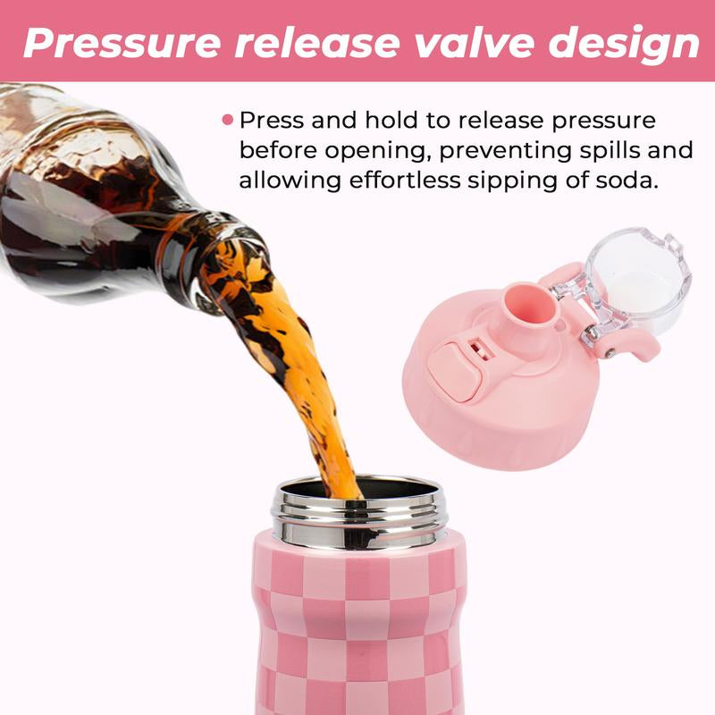 ATLIST Lightweight Stainless Bike Water Bottle 25Oz High Flow Cycling Sports Squeeze Bottle for Active Lifestyles