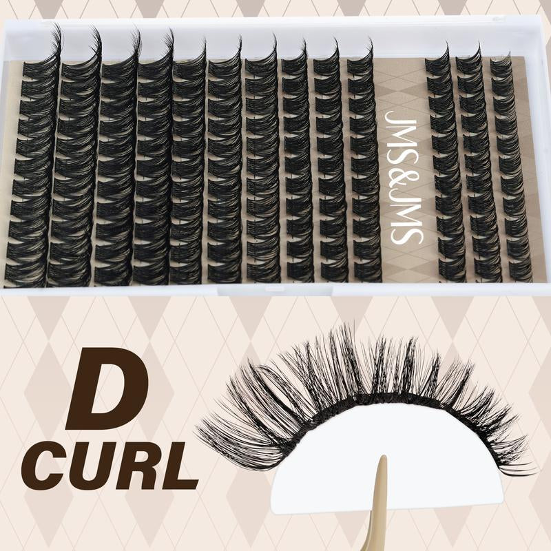 Miss Bella Kit L JMS&JMS Classic 8-18Mm Volume D-Curl Eyelash Cluster DIY Lash Extensions at Home Makeup Cosmetic Cat Eye
