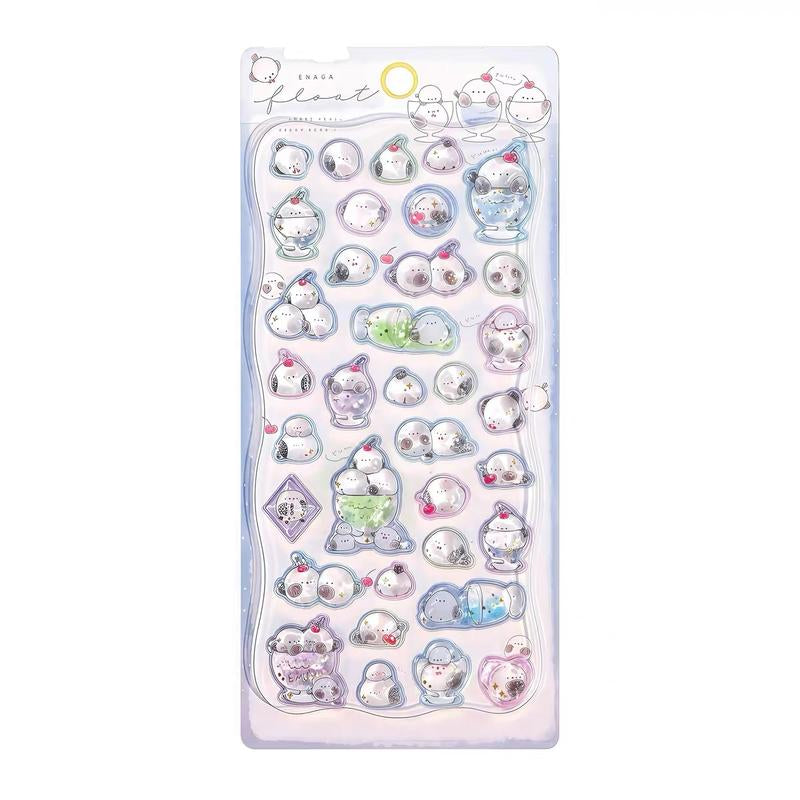 3D Puffy Cartoon Animal Stickers Pack Cute Decorative for Journals, Planners, Scrapbooks, Phone Cases, Water Bottles, Laptops & Stationery (US Stock)