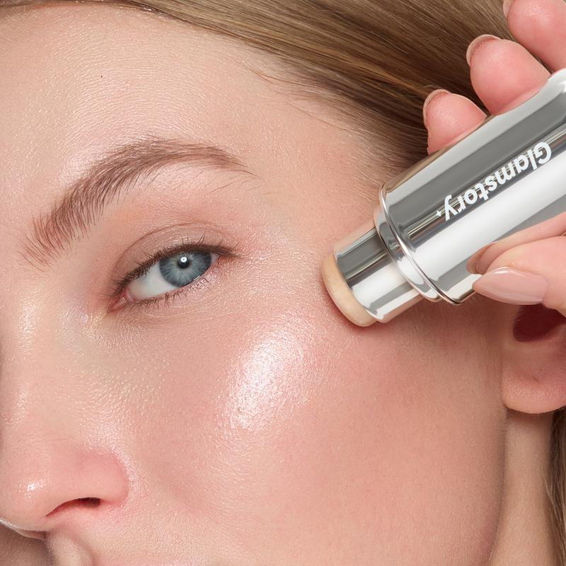 Glamstory Poptide Halo Highlighter Stick Long-Lasting Radiance & Glowing Skin Tiktokshopfalldealsforyou Makeup Bronzer Mirror Nourishing Vegan Cruelty-Free Cosmetic