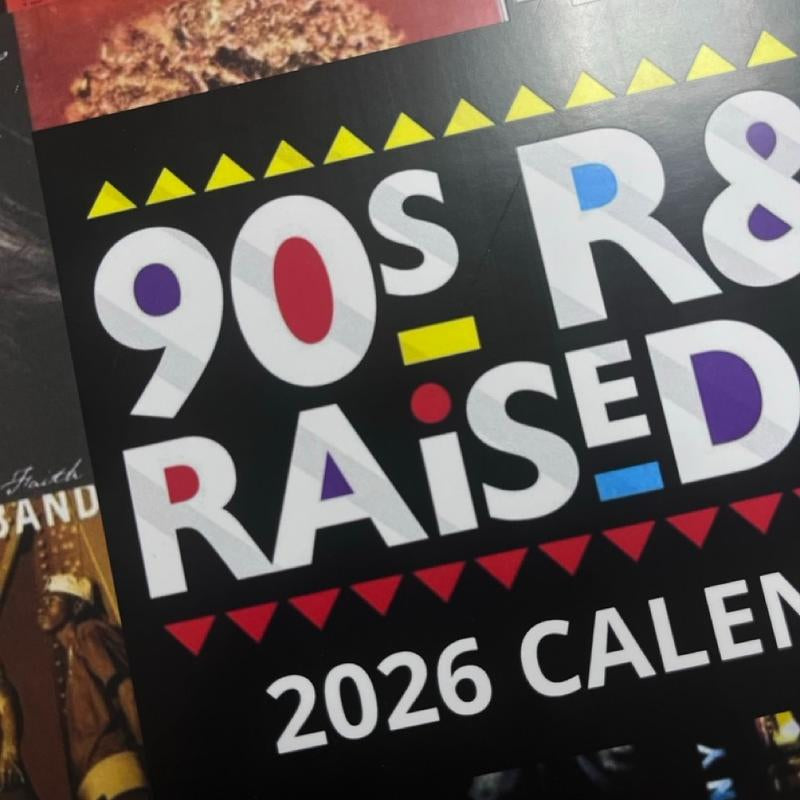 90S R&B Calendar 2026 ,Music Wall Calendar | Decor, Music Fan Gifts, Monthly