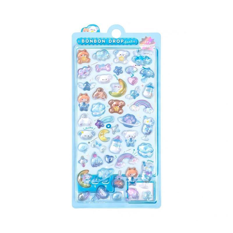 3D Puffy Cartoon Animal Stickers Pack Cute Decorative for Journals, Planners, Scrapbooks, Phone Cases, Water Bottles, Laptops & Stationery (US Stock)