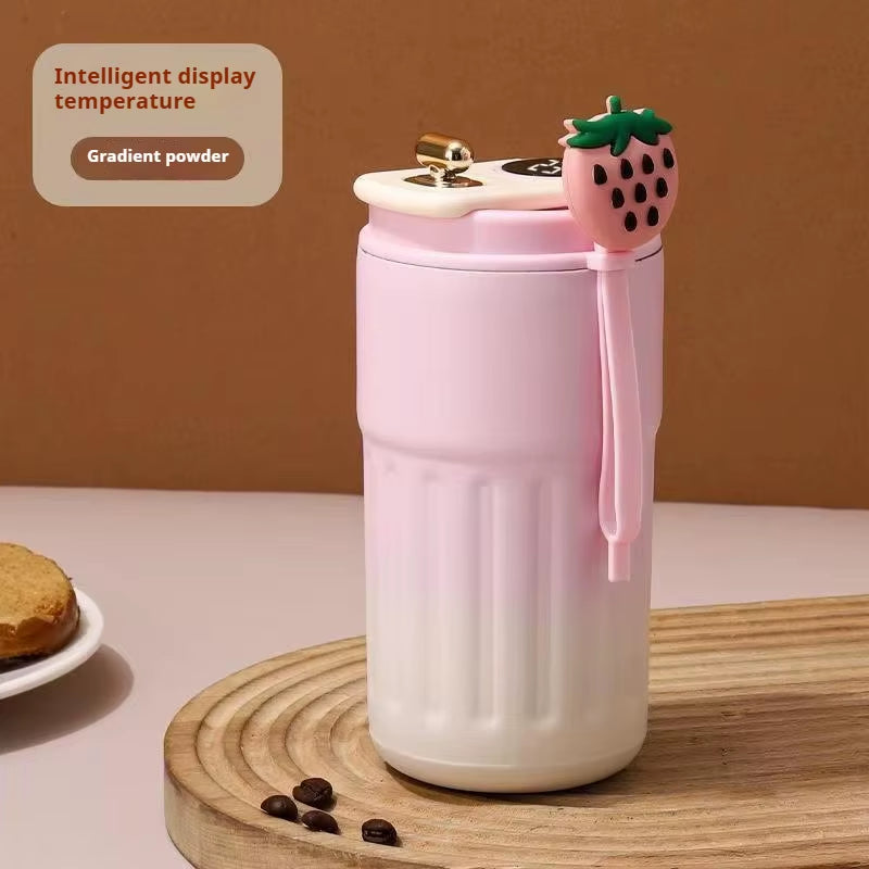 450ML Stainless Steel Thermo Water Bottle LED Temperature Display Coffee Cup Keep Cold and Heat Thermal Mug Travel Vacuum Flask