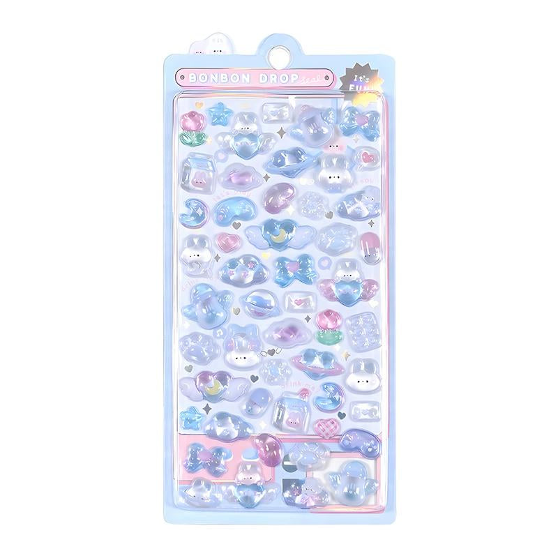 3D Puffy Cartoon Animal Stickers Pack Cute Decorative for Journals, Planners, Scrapbooks, Phone Cases, Water Bottles, Laptops & Stationery (US Stock)