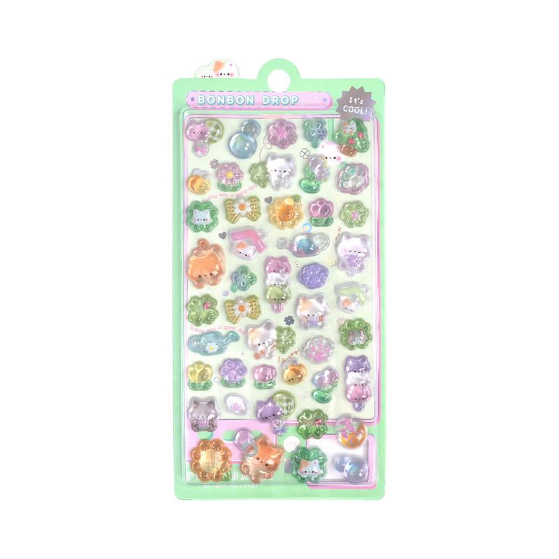 3D Puffy Cartoon Animal Stickers Pack Cute Decorative for Journals, Planners, Scrapbooks, Phone Cases, Water Bottles, Laptops & Stationery (US Stock)