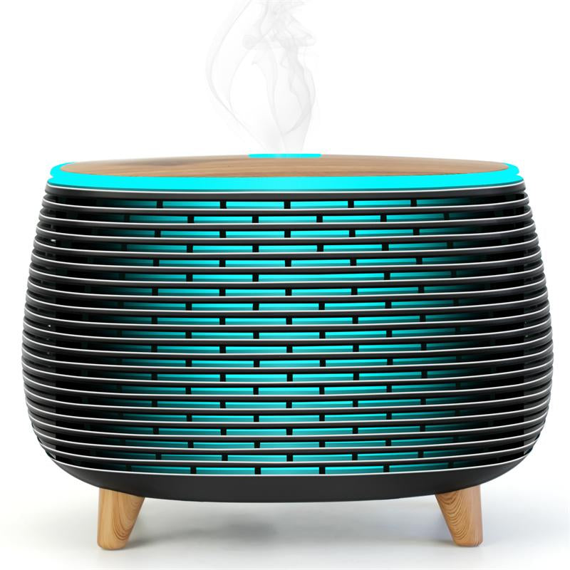 Diffuserlove Essential Oil Diffusers 400ML Aromatherapy Air Diffuser for Home Bedroom Office Room Aroma Diffuser with 7 Color Lights Intermittent Mist Mode
