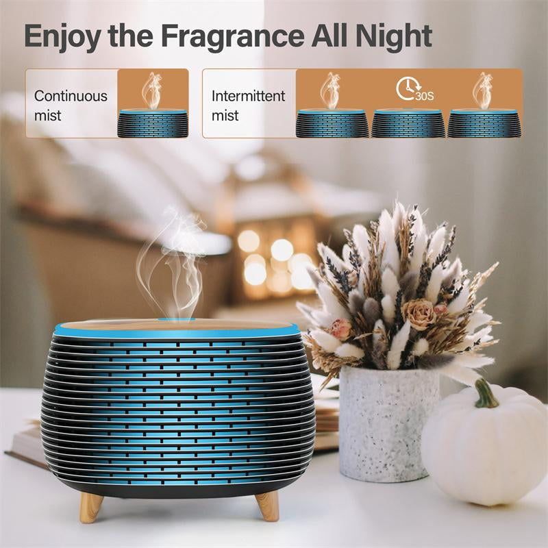 Diffuserlove Essential Oil Diffusers 400ML Aromatherapy Air Diffuser for Home Bedroom Office Room Aroma Diffuser with 7 Color Lights Intermittent Mist Mode