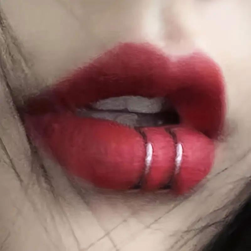 4Pcs Valentine'S Day Fashion Gift, Elegant Hypoallergenic Alloy Lip Ring, Sexy/Simple Style, Ring Style Fake Pierced Body Jewelry, Very Suitable for Daily Wear and Parties
