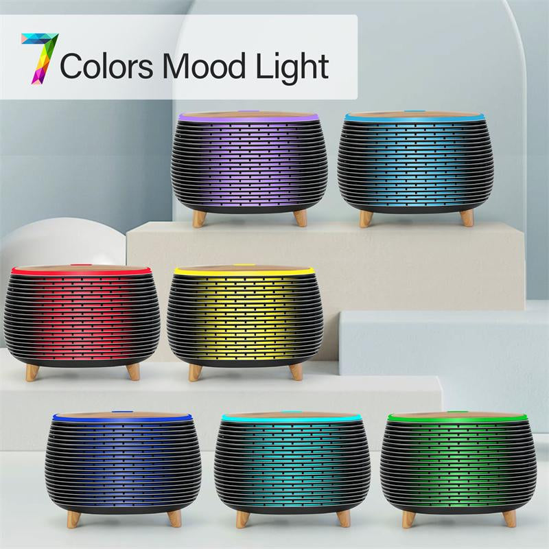 Diffuserlove Essential Oil Diffusers 400ML Aromatherapy Air Diffuser for Home Bedroom Office Room Aroma Diffuser with 7 Color Lights Intermittent Mist Mode